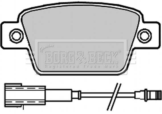 BORG & BECK Bremžu uzliku kompl., Disku bremzes BBP2325